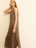 EMME MARELLA Straight-fit linen canvas dress