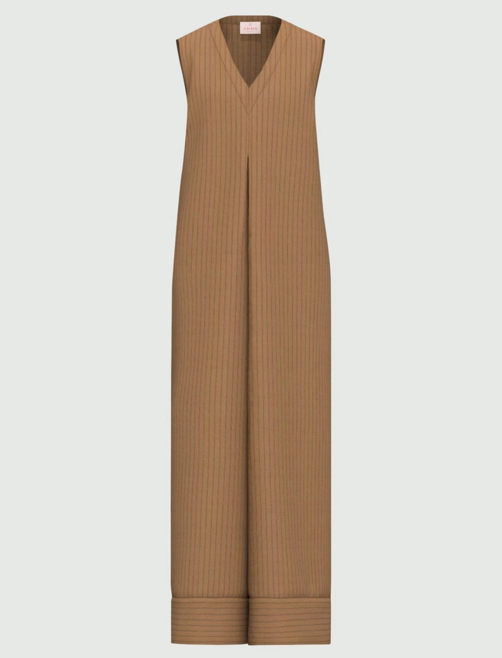 EMME MARELLA Relaxed-fit viscose jumpsuit - CAMEL