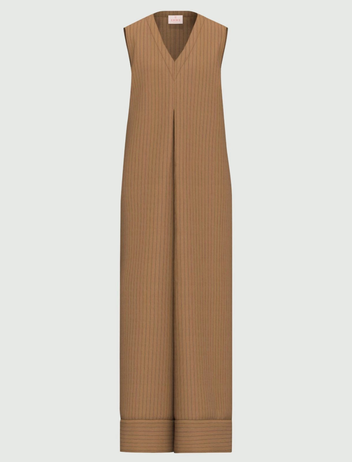 EMME MARELLA Relaxed-fit viscose jumpsuit - CAMEL