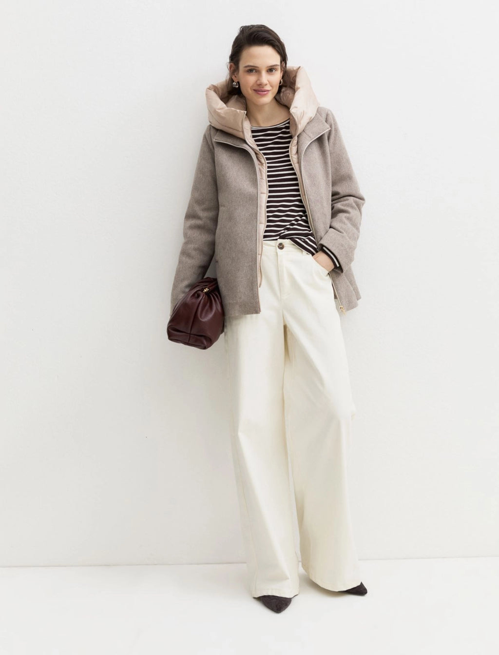 EMME MARELLA Hooded cloth jacket