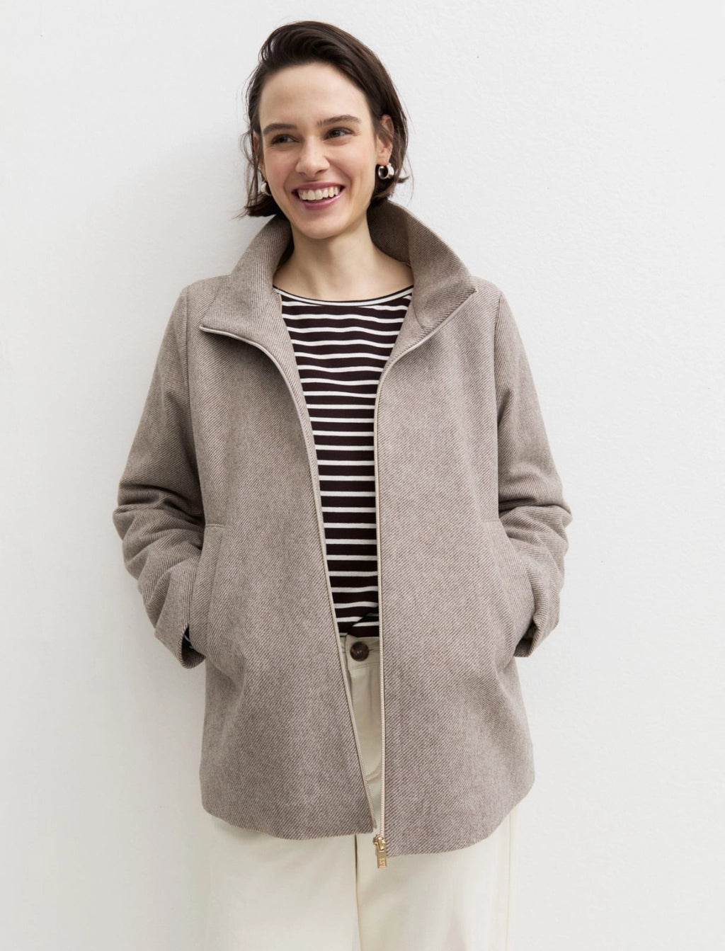 EMME MARELLA Hooded cloth jacket