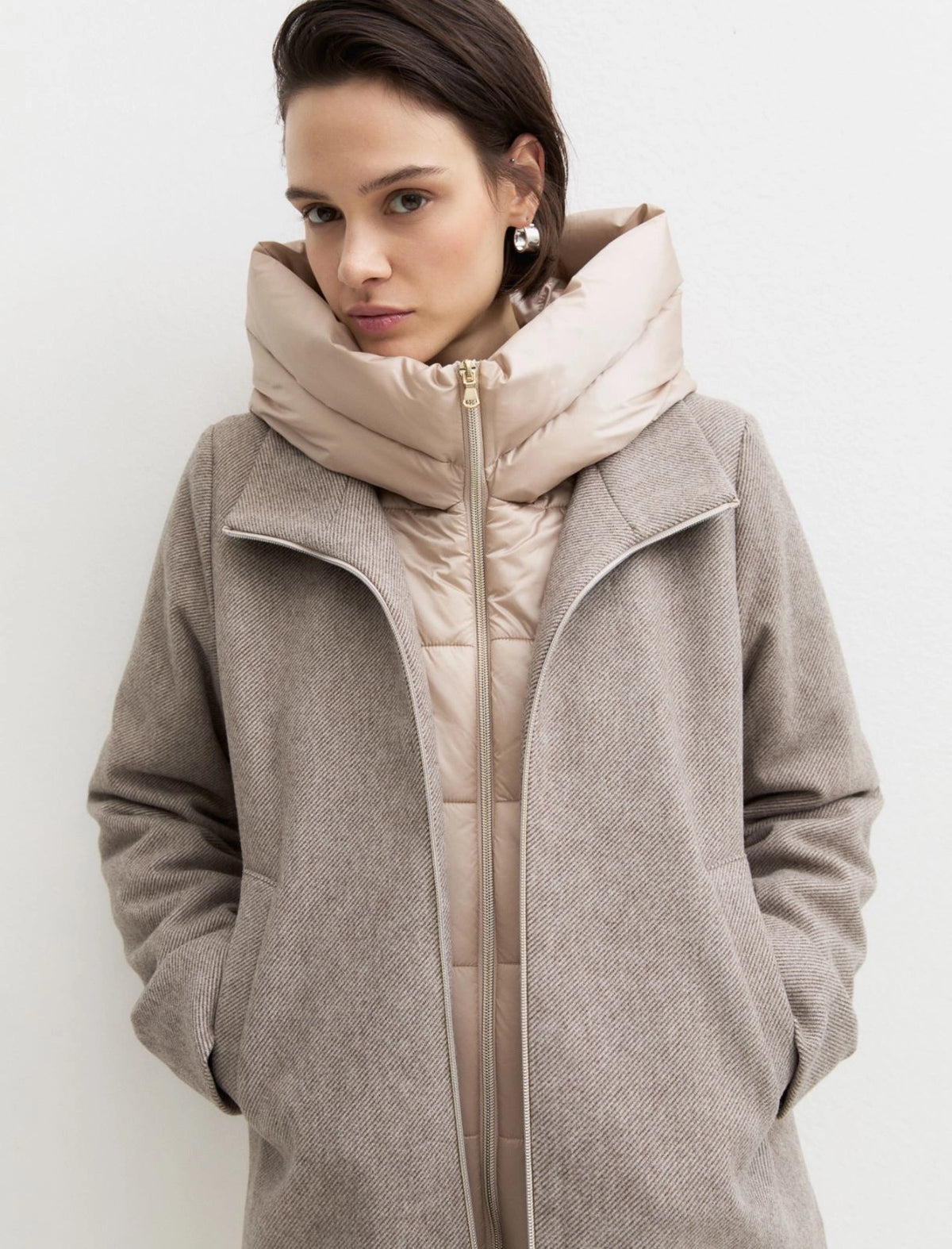 EMME MARELLA Hooded cloth jacket