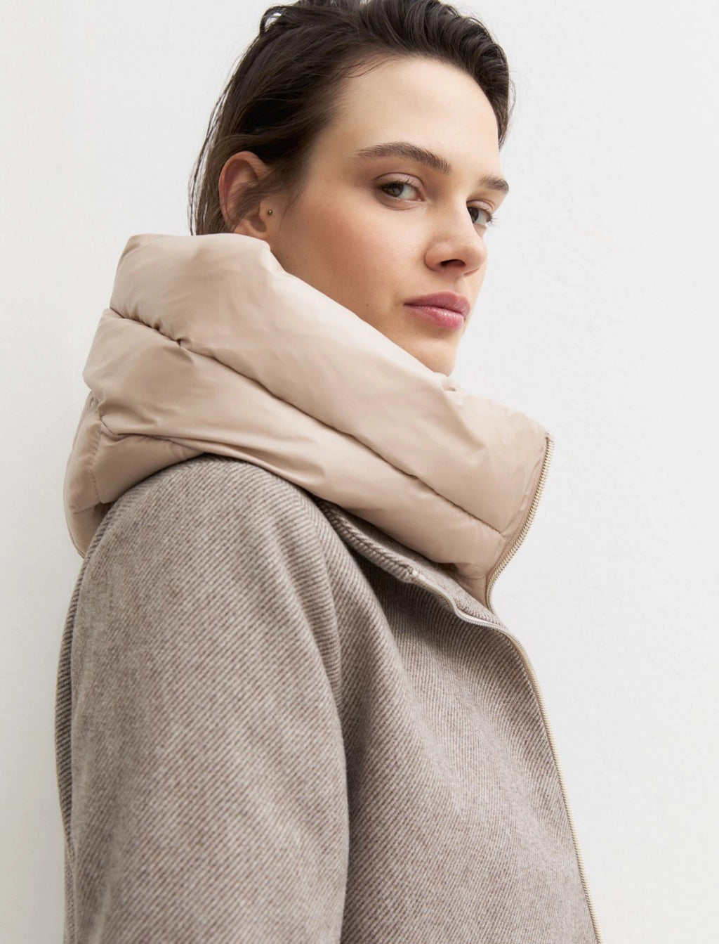 EMME MARELLA Hooded cloth jacket