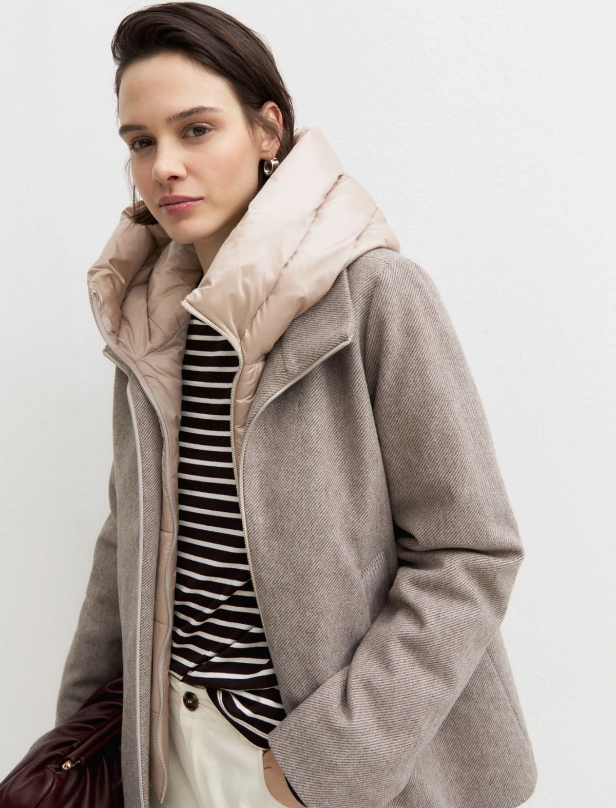 EMME MARELLA Hooded cloth jacket