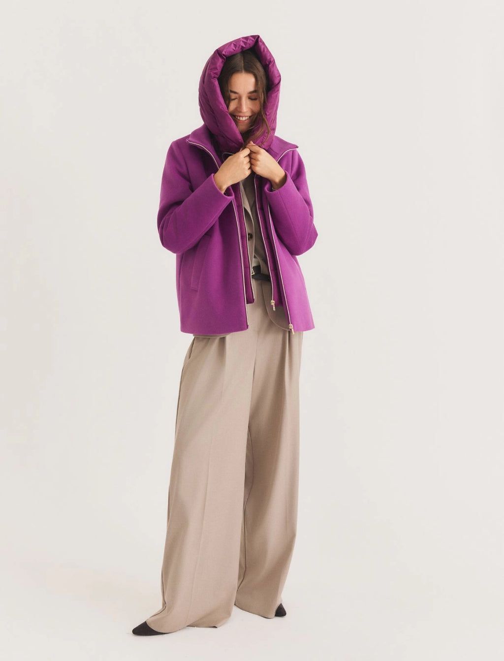 EMME MARELLA Padded soft-cloth jacket