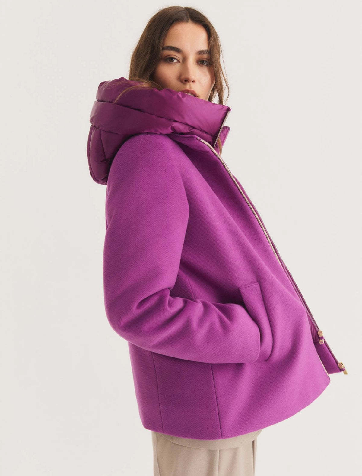 EMME MARELLA Padded soft-cloth jacket