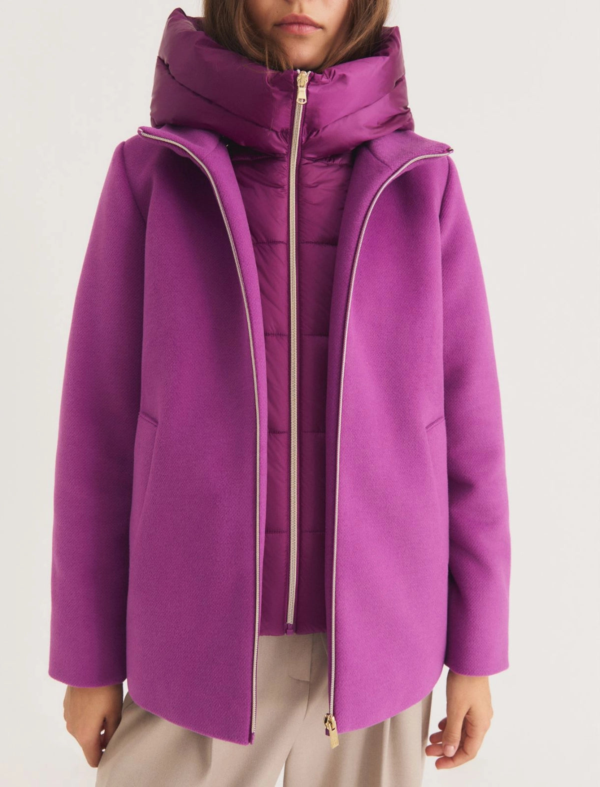 EMME MARELLA Padded soft-cloth jacket