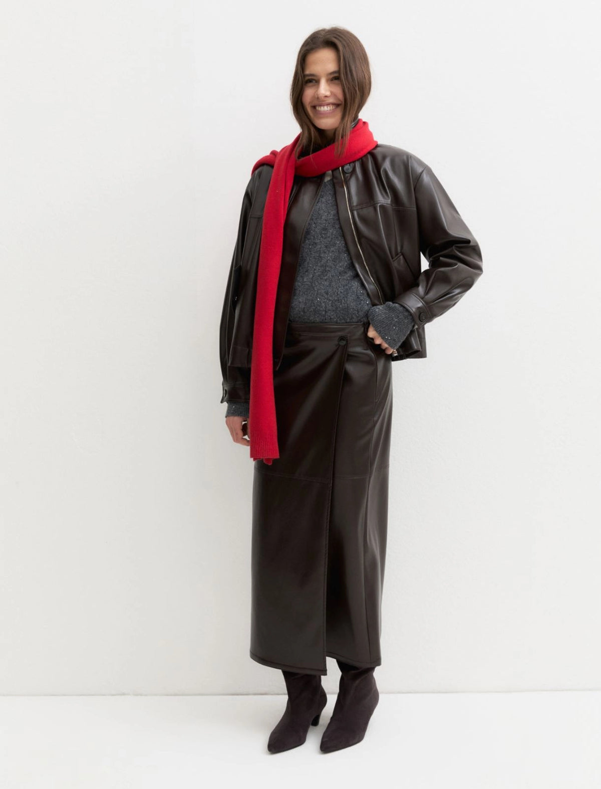 EMME MARELLA Faux-wrap skirt