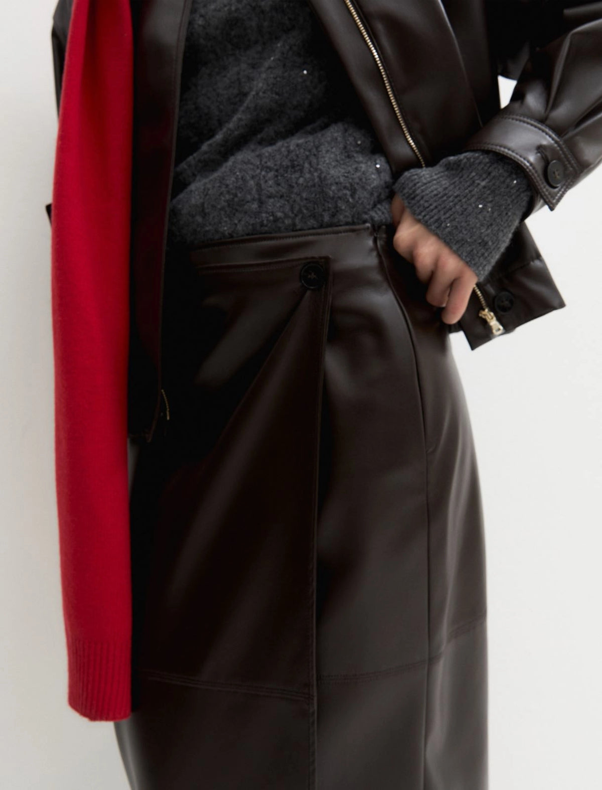 EMME MARELLA Faux-wrap skirt