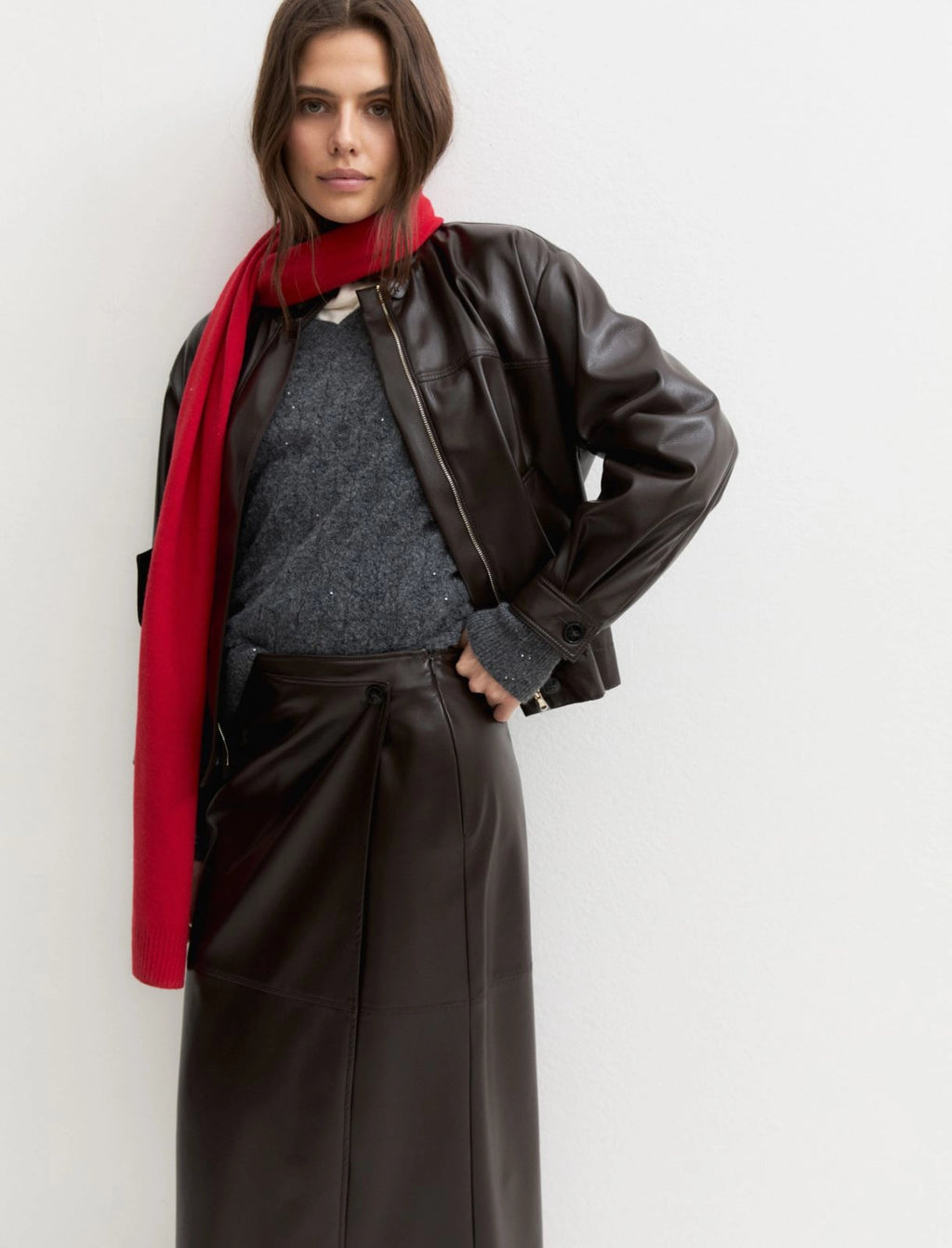 EMME MARELLA Faux-wrap skirt