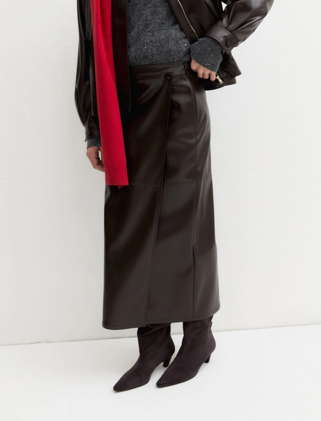 EMME MARELLA Faux-wrap skirt