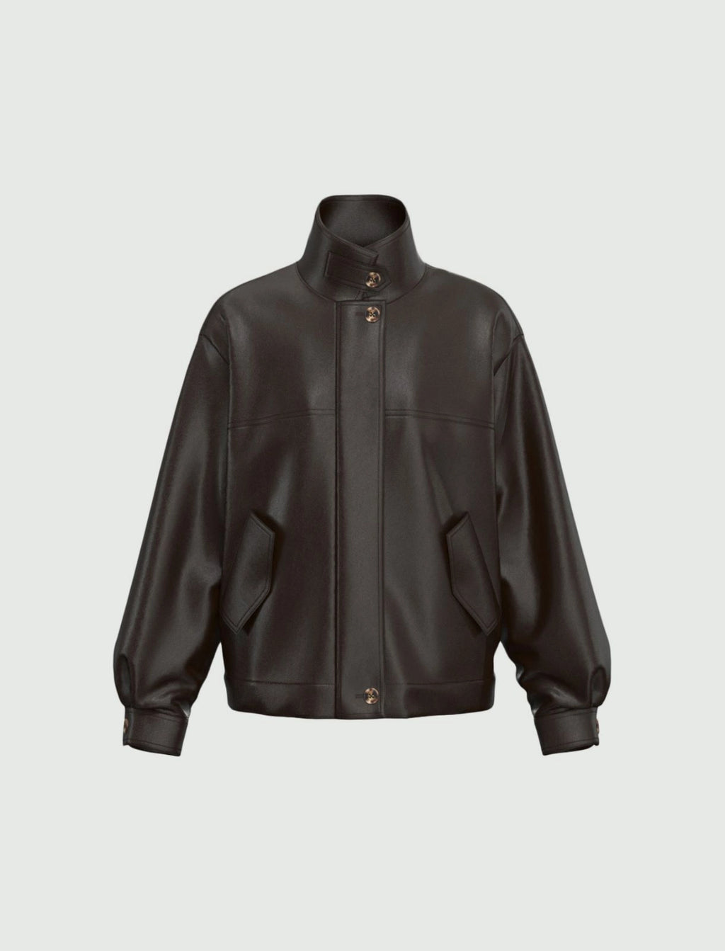EMME MARELLA Oversized coated jersey bomber jacket