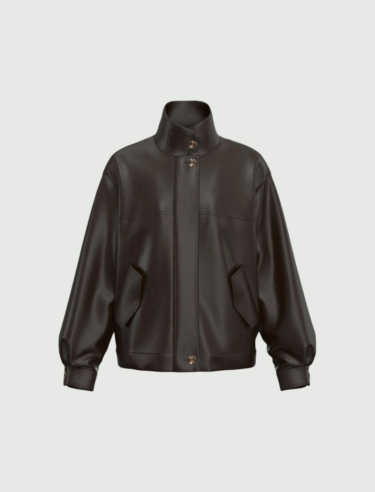 EMME MARELLA Oversized coated jersey bomber jacket