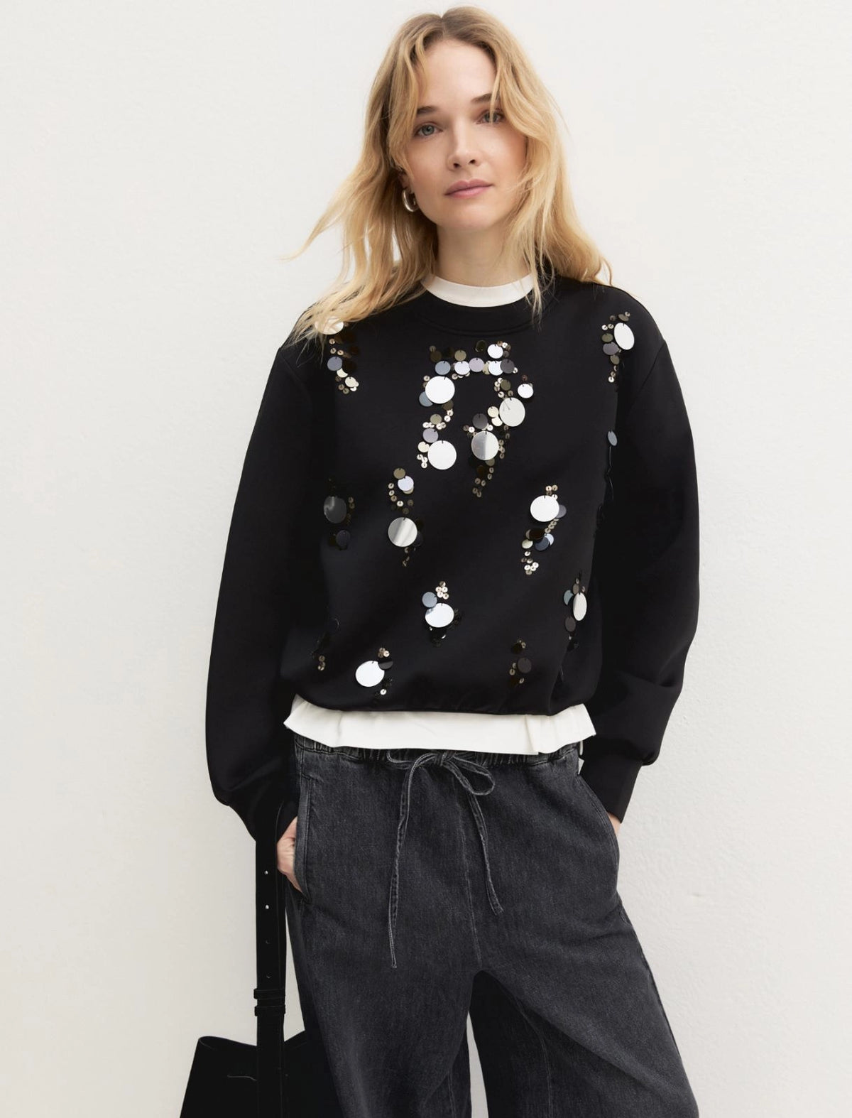EMME MARELLA Sequinned sweatshirt