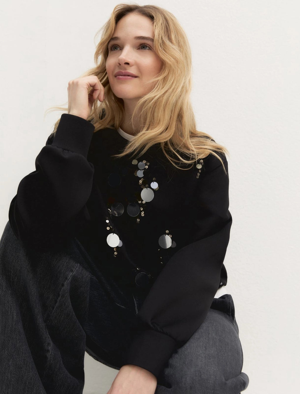 EMME MARELLA Sequinned sweatshirt