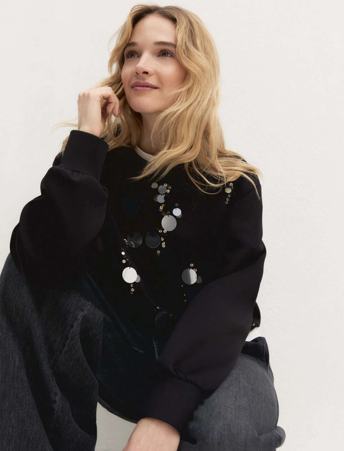 EMME MARELLA Sequinned sweatshirt