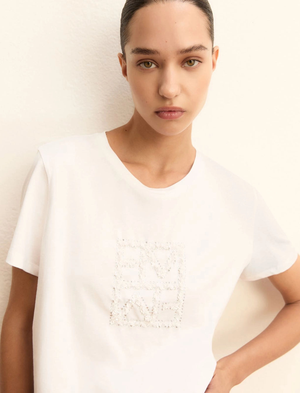 EMME MARELLA sequin-adorned T-shirt