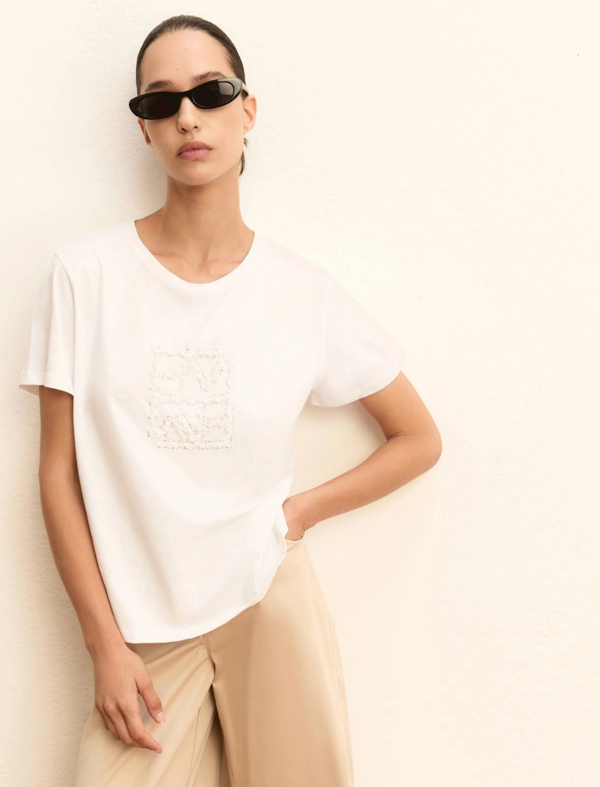 EMME MARELLA sequin-adorned T-shirt
