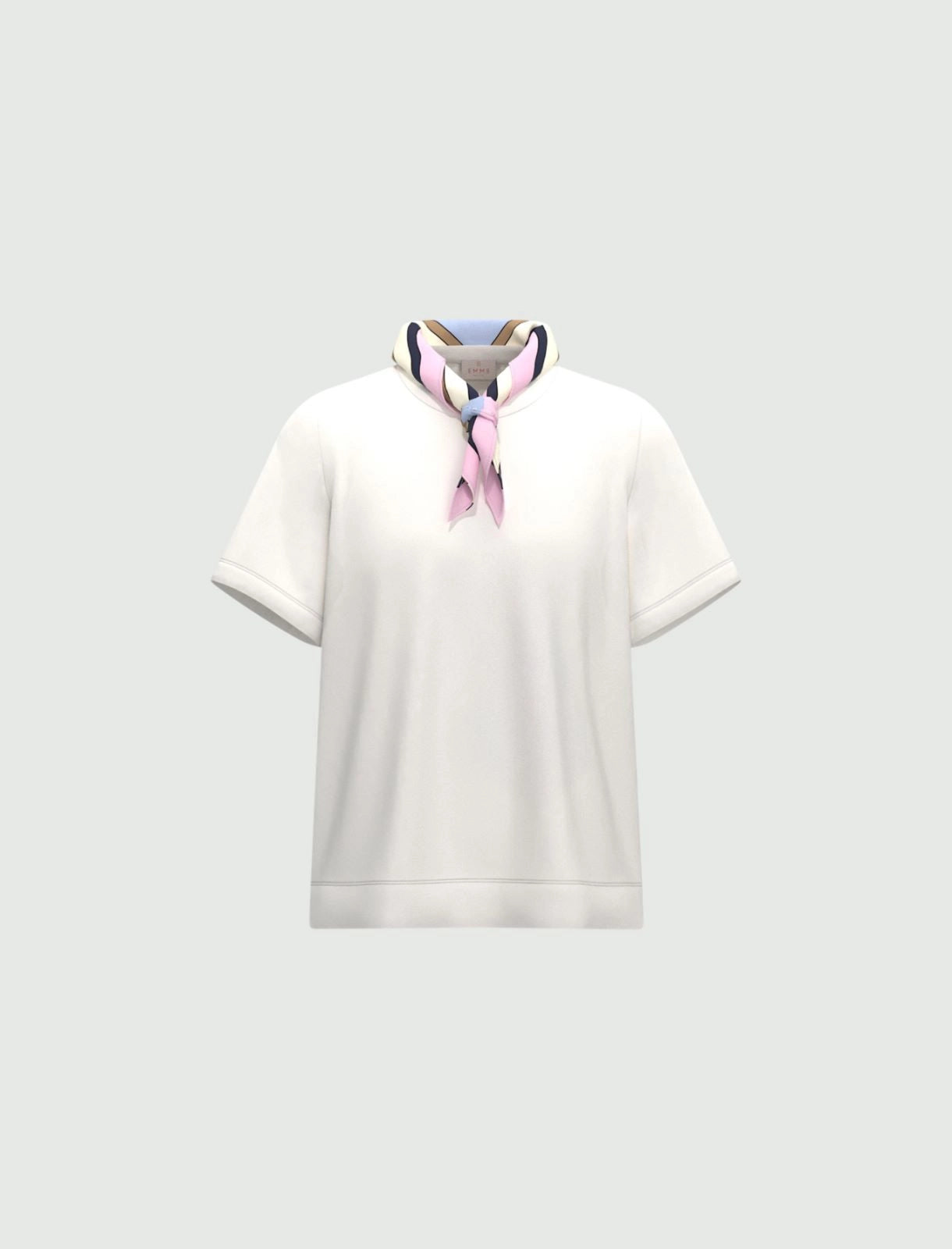 EMME MARELLA Jersey T-shirt with scarf detail