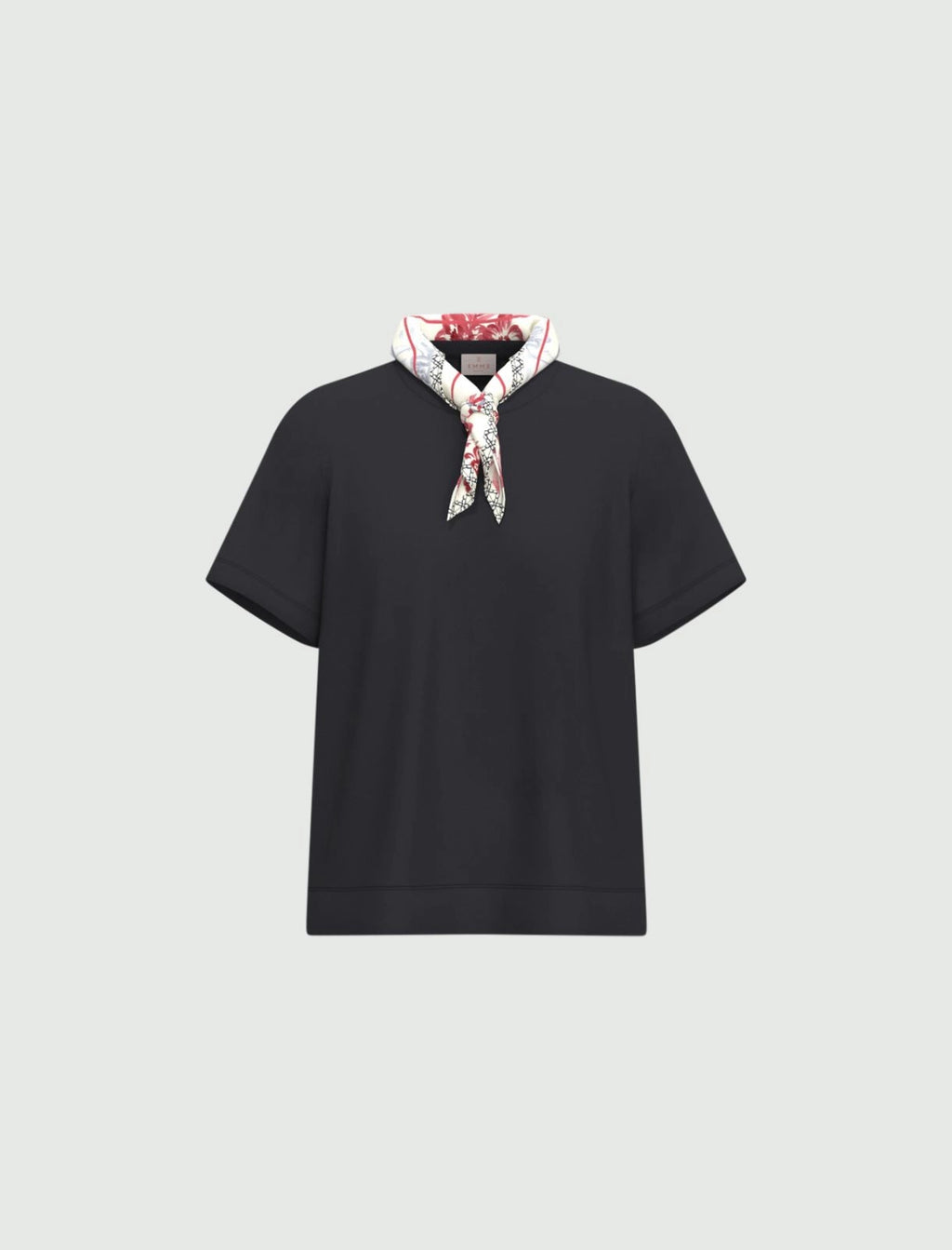 EMME MARELLA Jersey T-shirt with scarf detail
