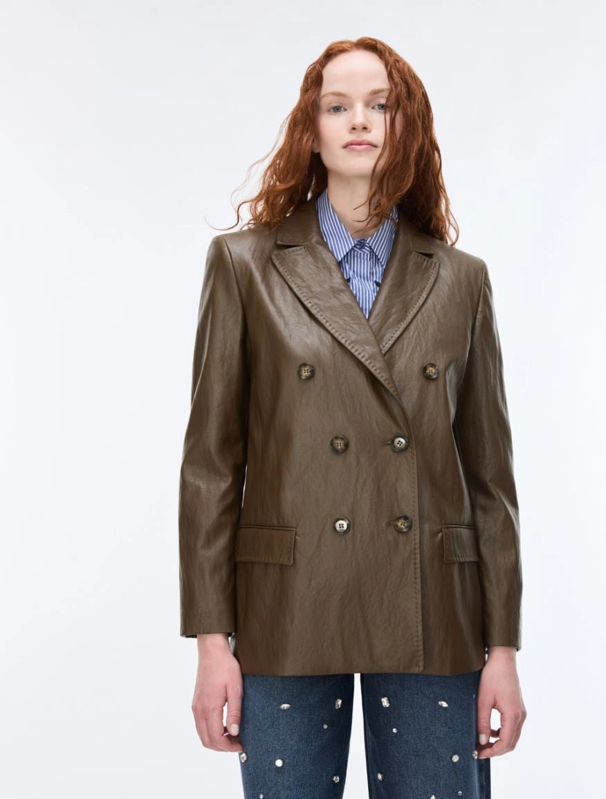 iBLUES Coated fabric blazer