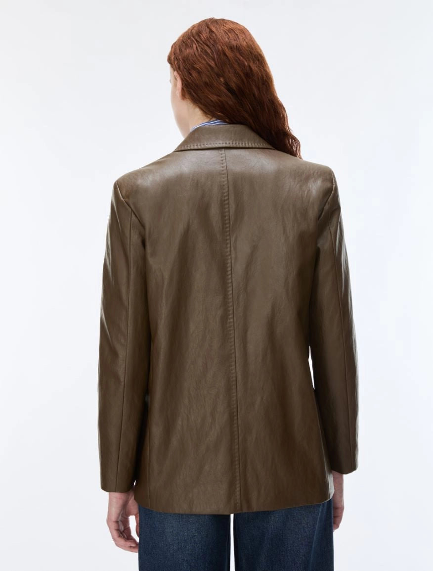 iBLUES Coated fabric blazer