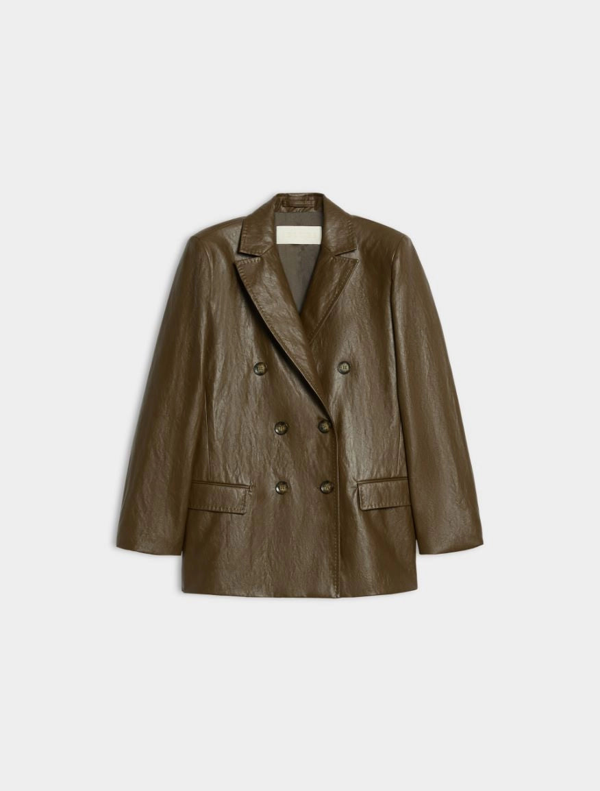 iBLUES Coated fabric blazer