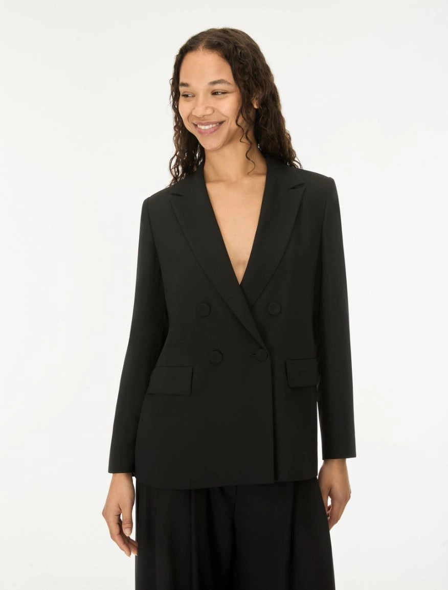 iBLUES FIGURE-SKIMMING BLAZER Black