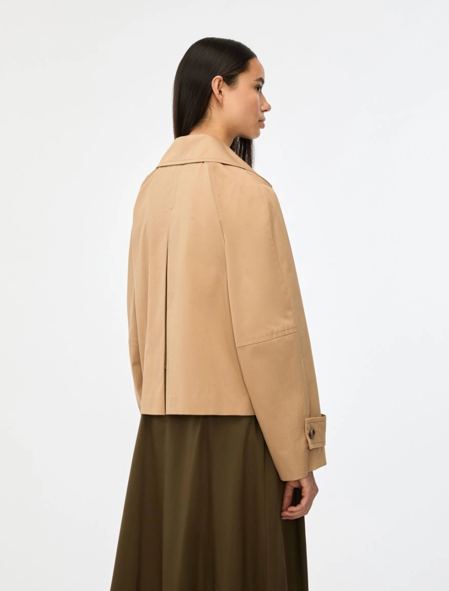 DOUBLE-BREASTED JACKET Camel