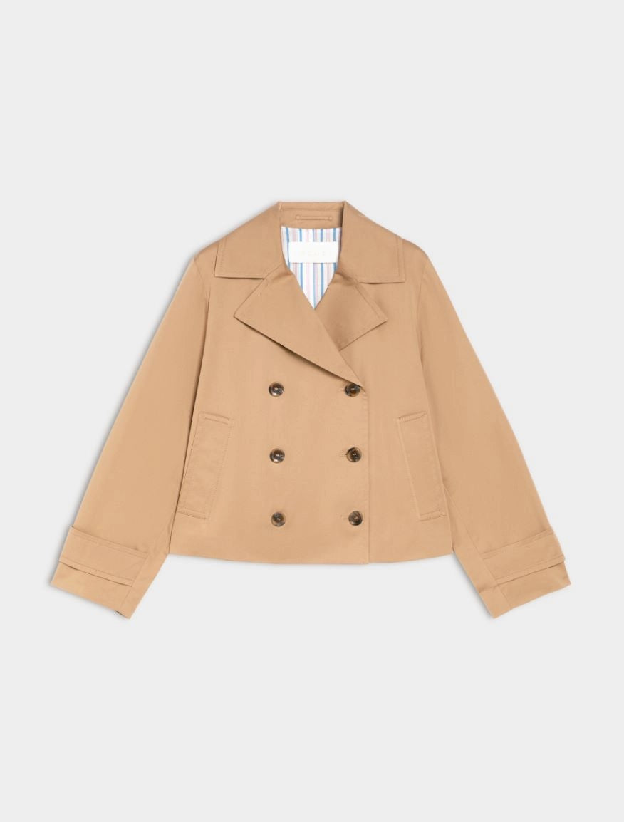 DOUBLE-BREASTED JACKET Camel