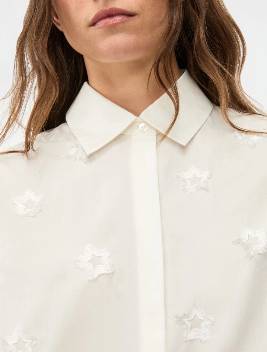 Embroidered shirt - White