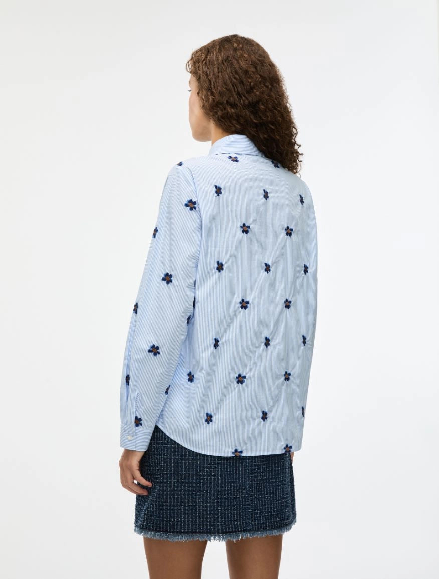 EMBROIDERED SHIRT Light Blue