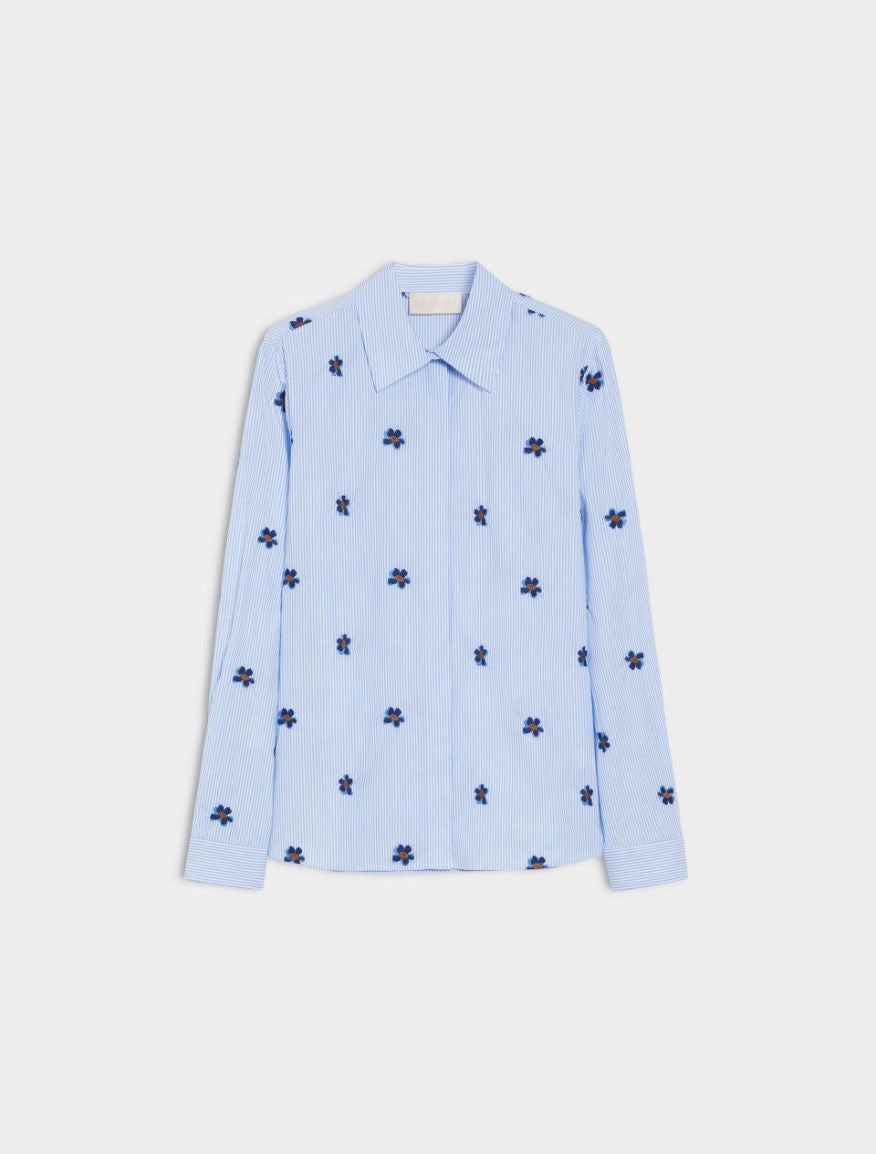 EMBROIDERED SHIRT Light Blue