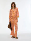 IBLUES Figure-skimming trousers, Orange