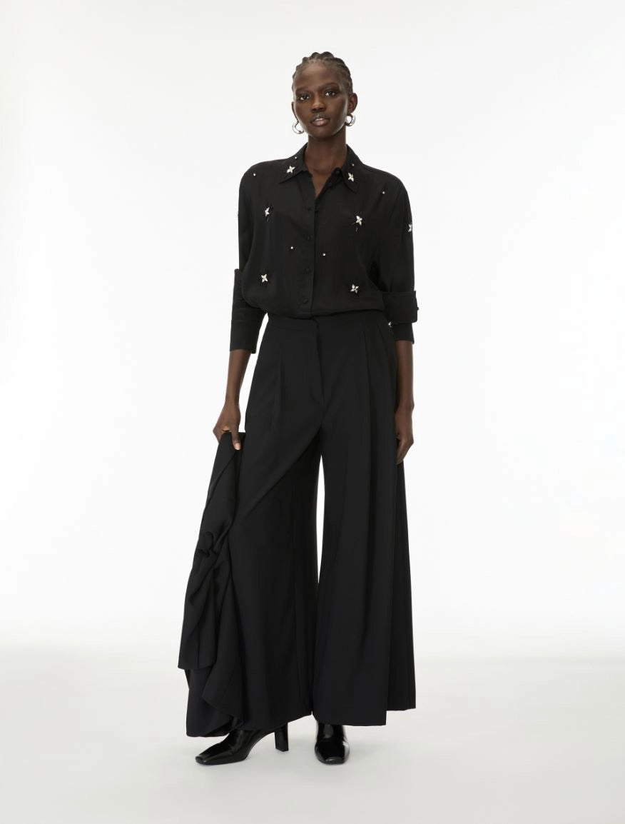 iBLUES Rhinestone - embellished silk - blend shirt