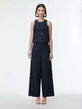 IBLUES Embroidered cotton trousers