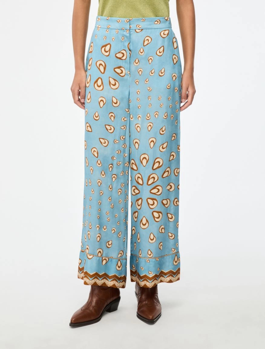 PRINTED TROUSERS Anise