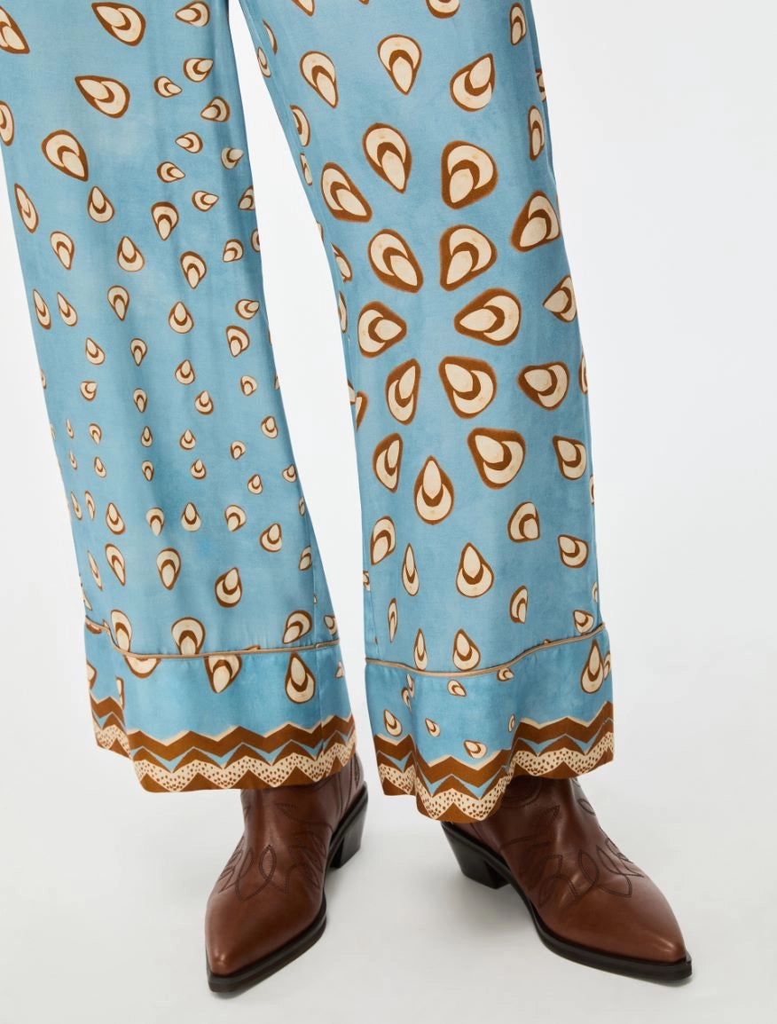 PRINTED TROUSERS Anise