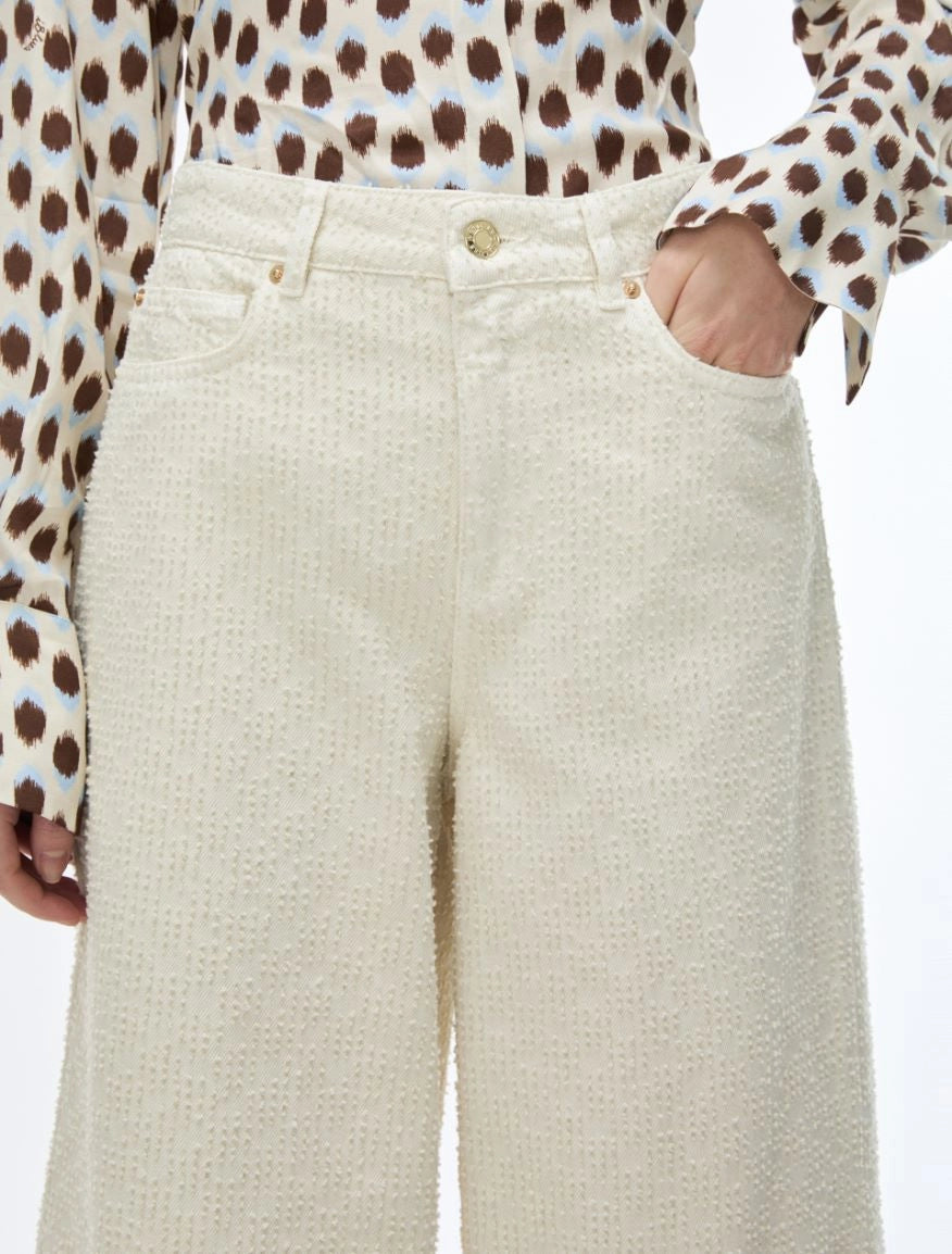 iBLUES Laser - cut cotton trousers