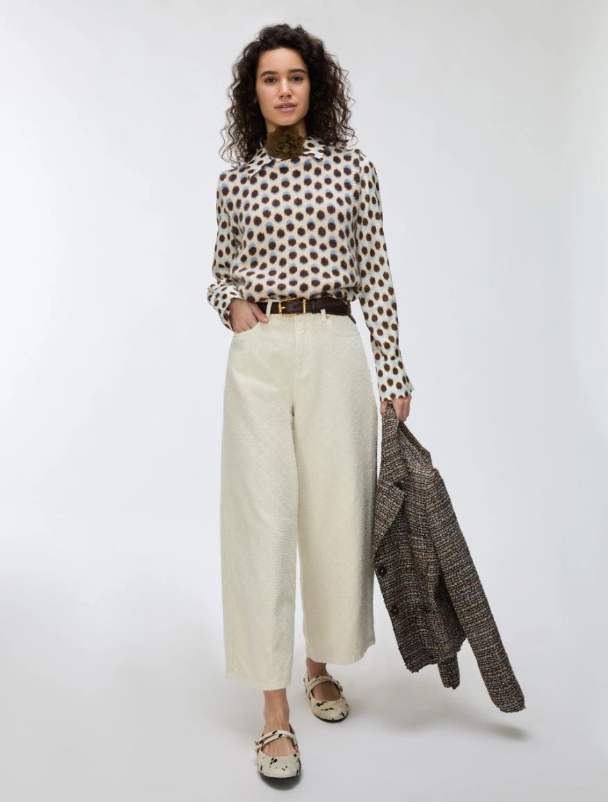 iBLUES Laser - cut cotton trousers