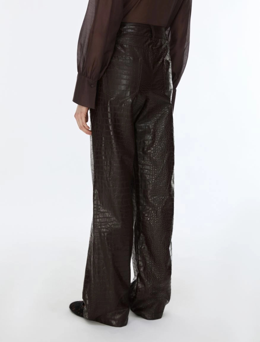 iBLUES Coated fabric trousers