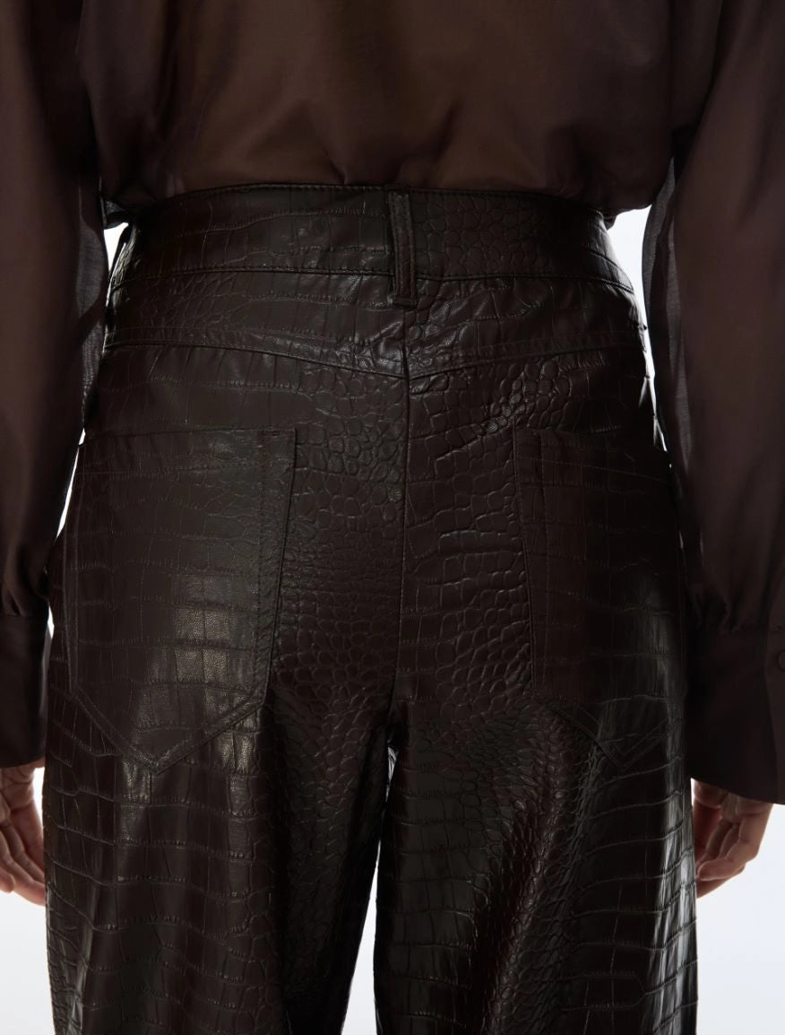 iBLUES Coated fabric trousers