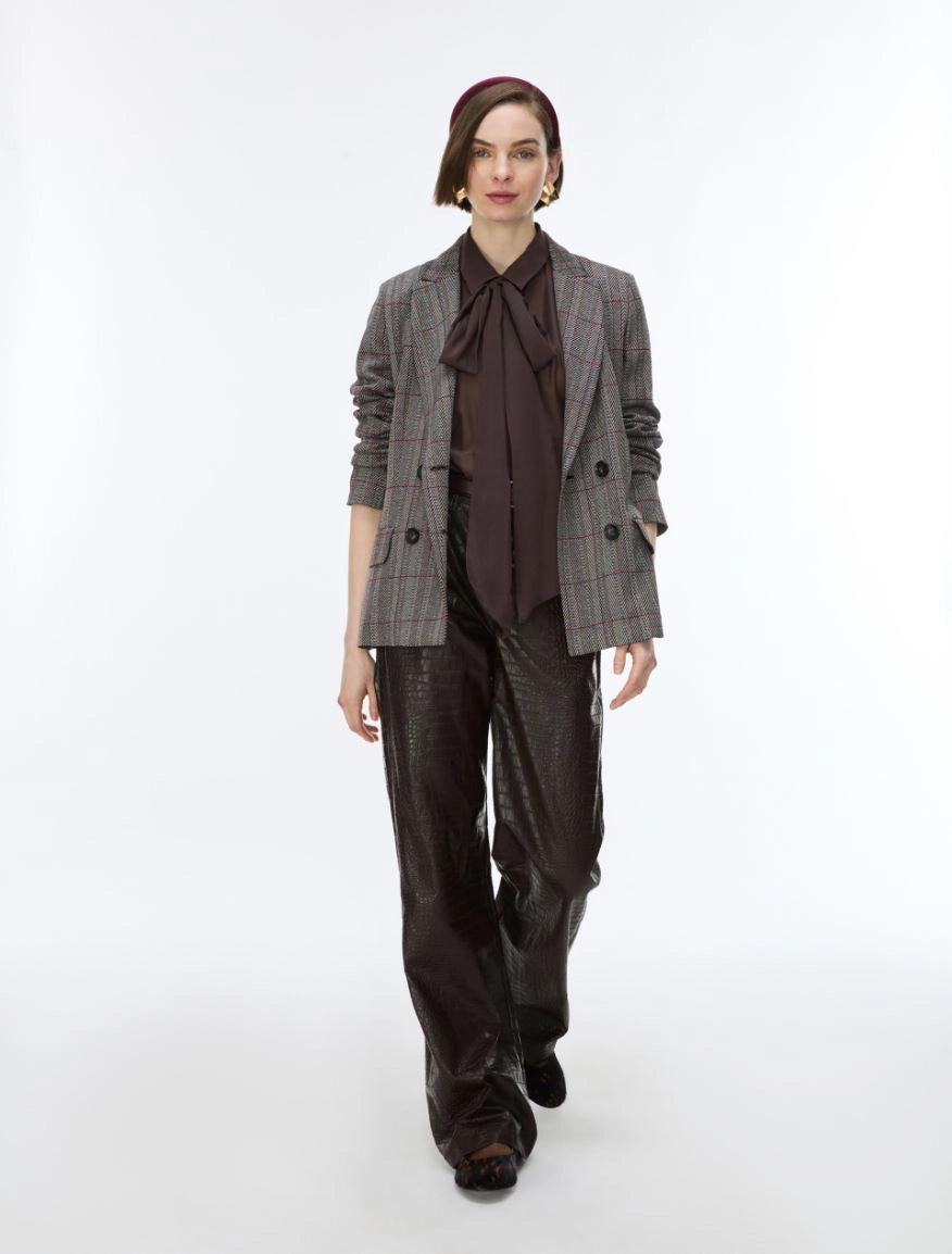 iBLUES Coated fabric trousers