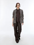 iBLUES Coated fabric trousers