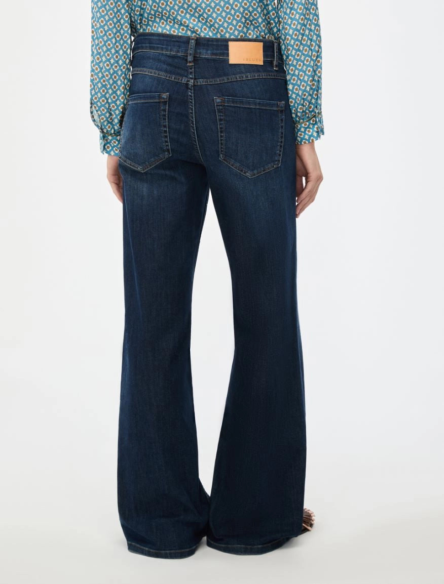 WIDE-LEG TROUSERS Blue Jeans