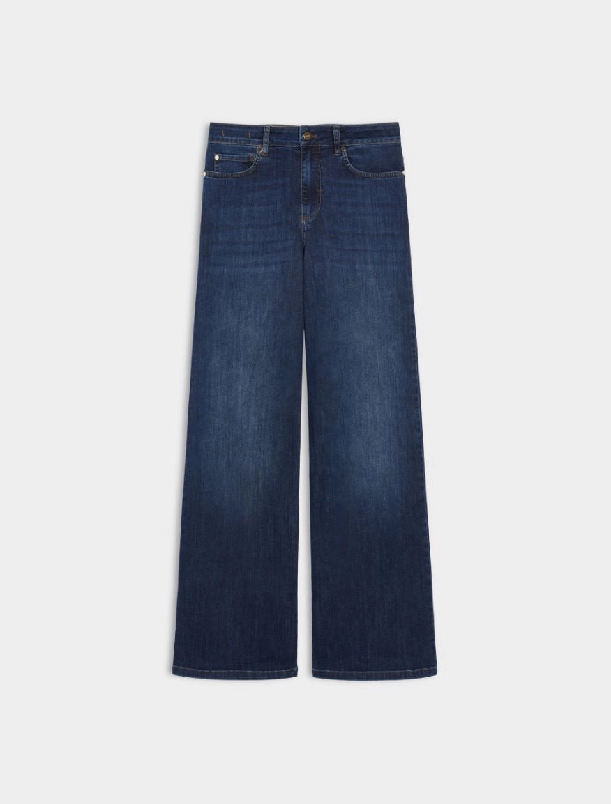 WIDE-LEG TROUSERS Blue Jeans