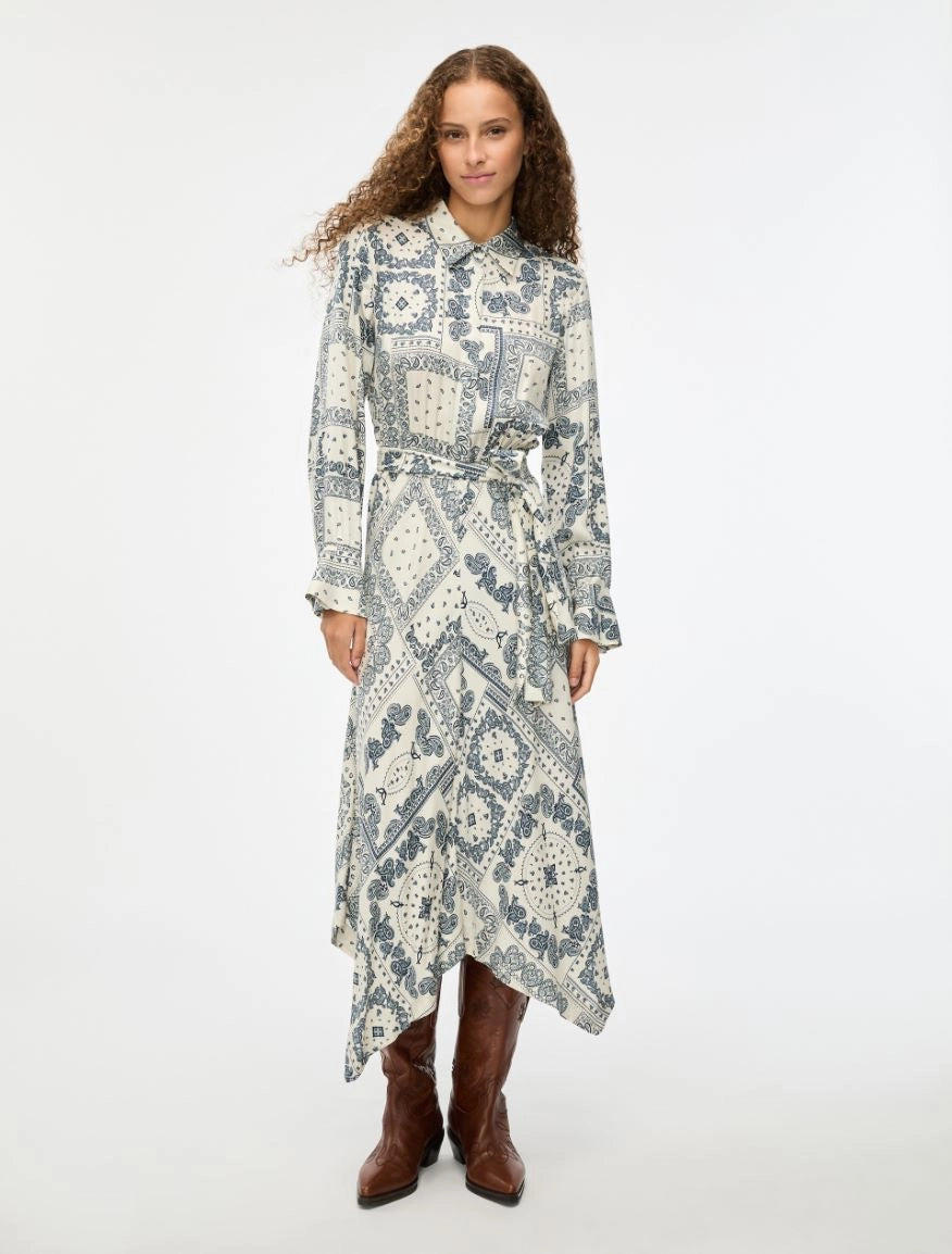 FIGURE-SKIMMING DRESS Ivory