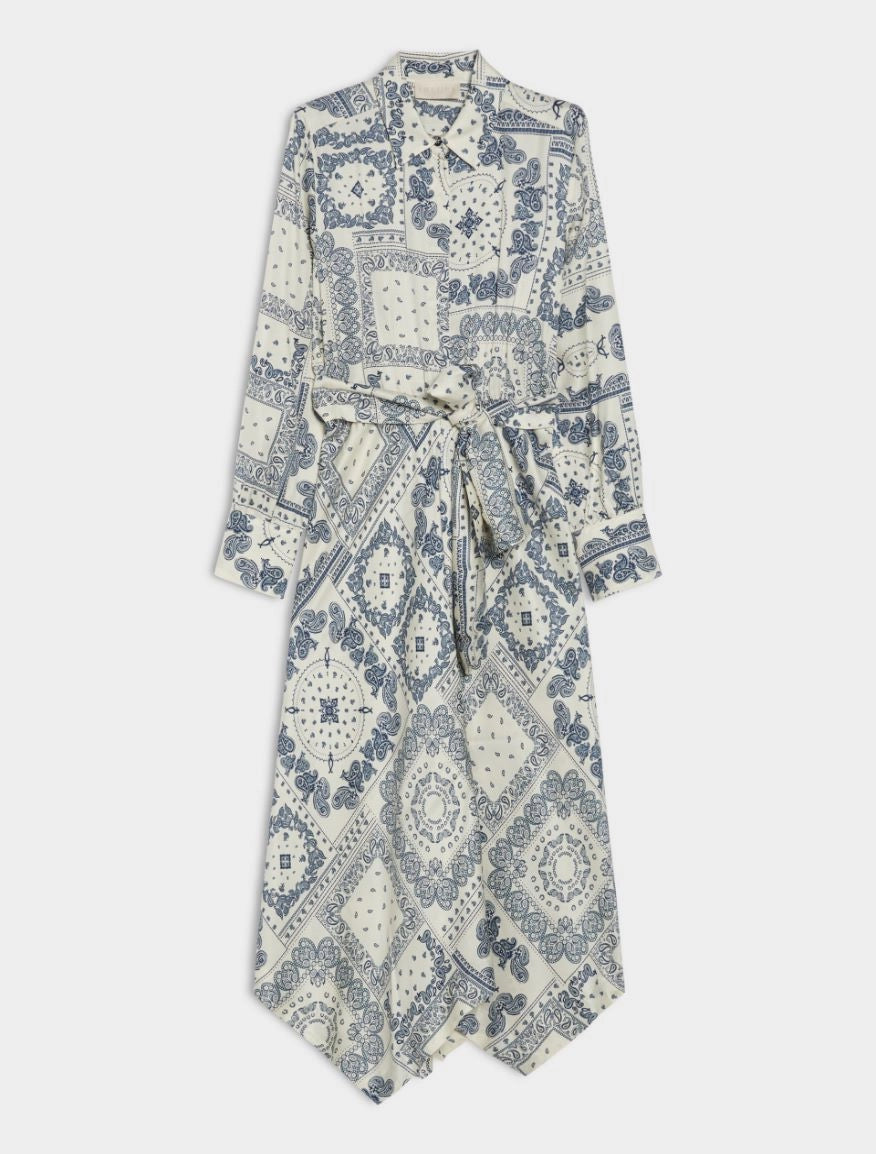 FIGURE-SKIMMING DRESS Ivory