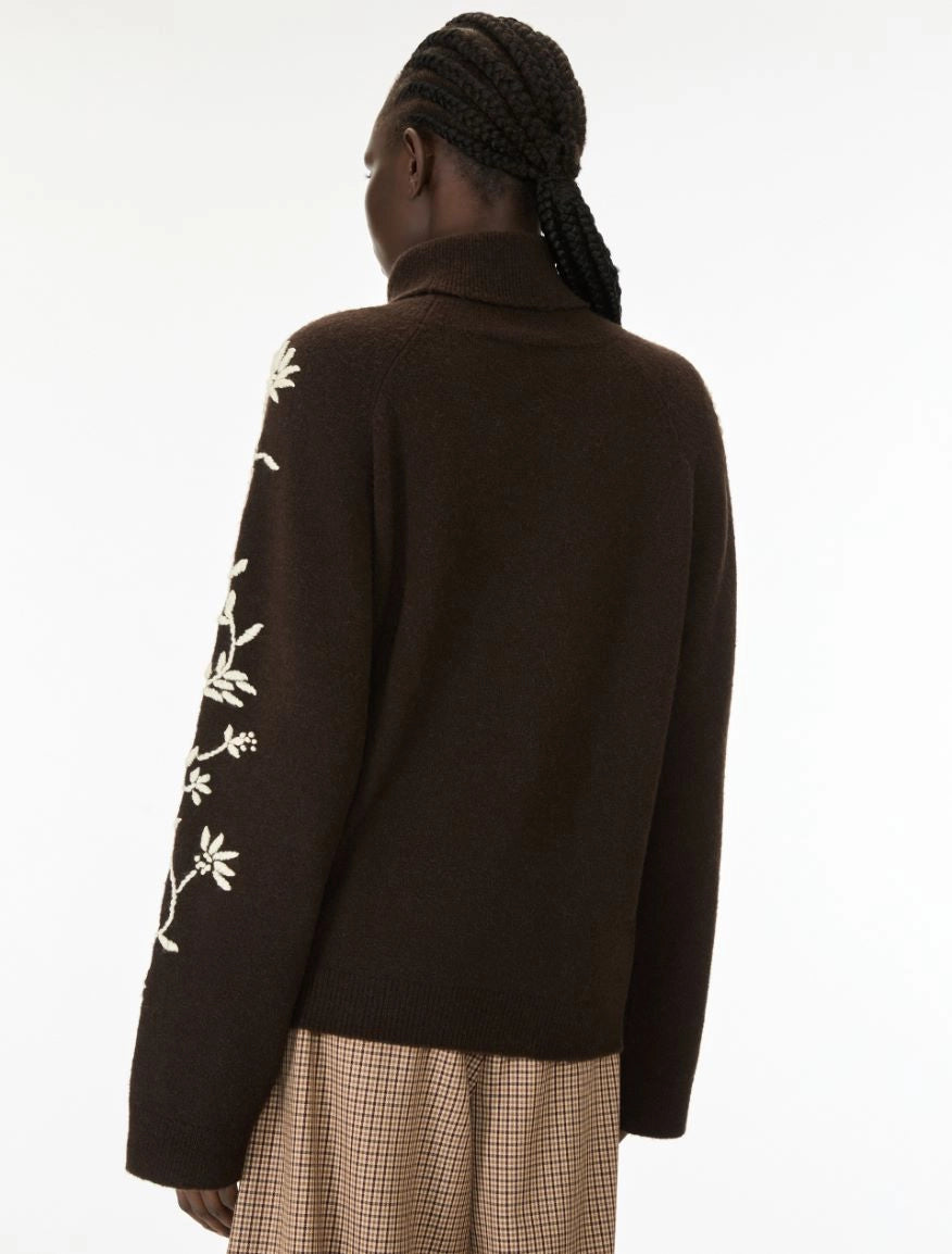 iBLUES Alpaca - blend polo - neck jumper