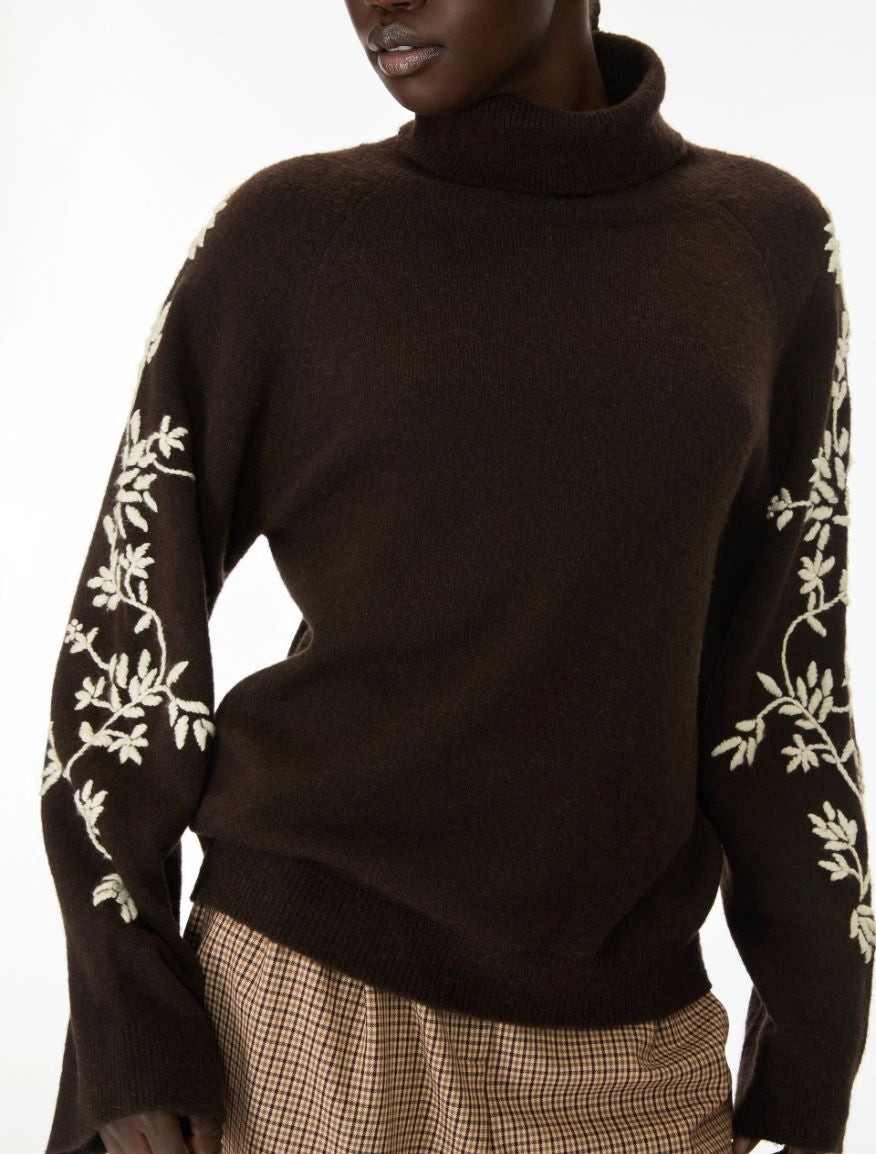 iBLUES Alpaca - blend polo - neck jumper